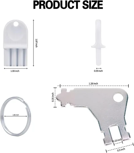 Vista 2 de Llave dispensadora de toallas de papel, paquete de 10 llaves dispensadoras de papel higiénico para gofres universales San Jamar Commercial Georgia