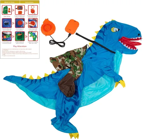 Vista 8 de Dinosaur Costume for Adults Inflatable Costume Adult Ride on Dinosaur Air Blow up Halloween Costume for Men and Women