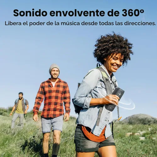Vista 2 de Tribit StormBox 2 - Altavoz Bluetooth, 34 W, sonido de 360°, tiempo