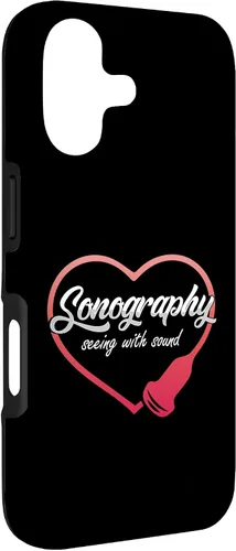 Vista 3 de Sonography Seeing with Sound Ultrasonido Ecografía Medicina Case para iPhone 17