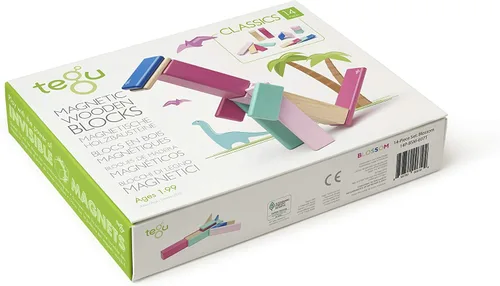 Vista 3 de Juego de bloques magnéticos de 14 piezas Tegu, sets de 14 piezas, talla única , Blossom