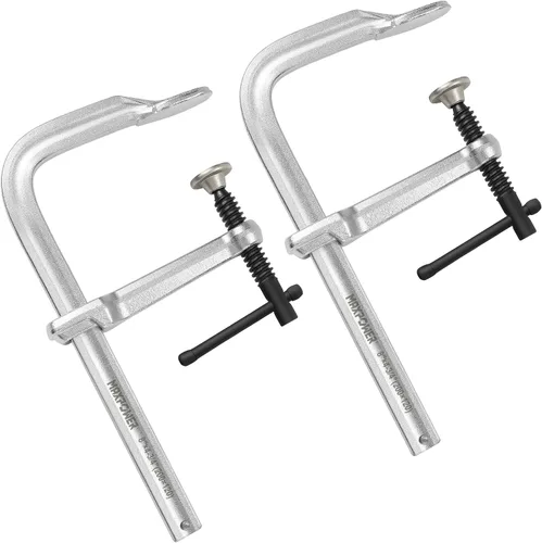 Vista 10 de MAXPOWER Abrazaderas F de servicio ligero para soldadura de 4", 8", 8" y 12", paquete de 4