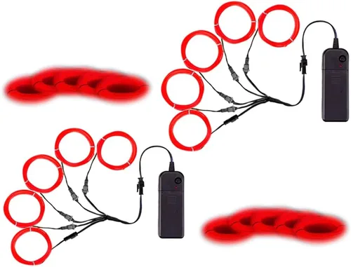 Vista 28 de MaxLax Cable EL, luces de neón portátiles, cable EL 5 en 3.3 ft, alambre electroluminiscente para decoración de Halloween, fiesta de Navidad Ten