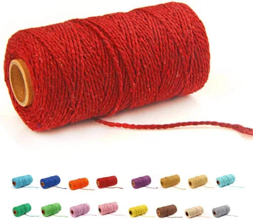 Vista 9 de FLIPPED (109 yardas/1.5 mm/35 colores opcionales) 109 cuerdas de macramé para manualidades, cuerda de algodón para macramé, cuerda de panadero