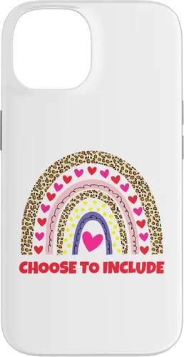 Vista 4 de Choose to Include Leopard Rainbow Special Needs Awareness Case for iPhone 17