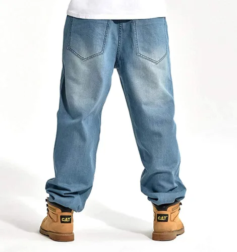Vista 4 de Arlita pantalones vaqueros holgados para hombre con pierna recta