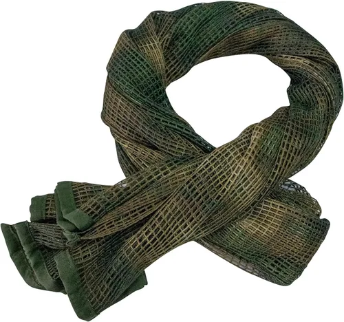 Vista 11 de GRVCN Velo de Francotirador Bufanda Táctica Red de Malla de Camuflaje Corporal Militar, Bufanda de Patrón de Camuflaje de Doble Cara ACU