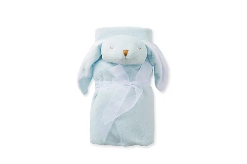 Vista 2 de Angel Dear - Manta para siesta de conejito azul