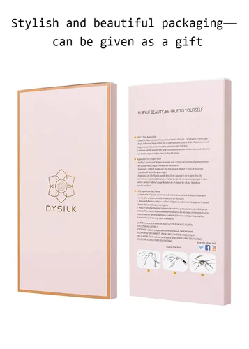Vista 9 de DYSILK Paquete de extensiones de pestañas - Pestañas postizas de visón de aspecto natural