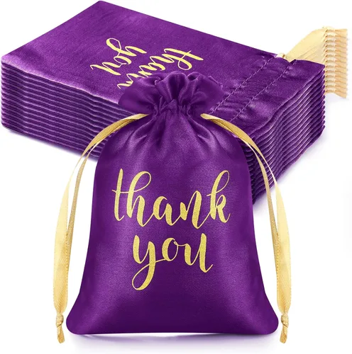 Vista 16 de Sieral 50 bolsas de regalo de satén con cordón para joyas, bolsas para dulces para el día del padre, boda, baby shower, despedida de soltera, fiesta