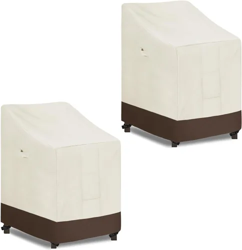 Vista 21 de Easy-Going Funda para Silla Apilable de Exterior Resistente, Funda para Silla de Patio Impermeable, Funda para Muebles de Exterior Resistente al