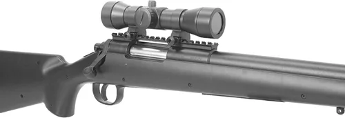 Vista 2 de BBTac Paquete de pistola de Airsoft – American Sniper – Potente rifle de francotirador de primavera, escopeta y pellets BB, ideal