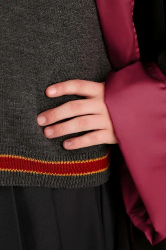 Vista 7 de Disfraz de Hermione Granger de Harry Potter de lujo para niños, bata de Hermione Gryffindor, bata de mago con capucha