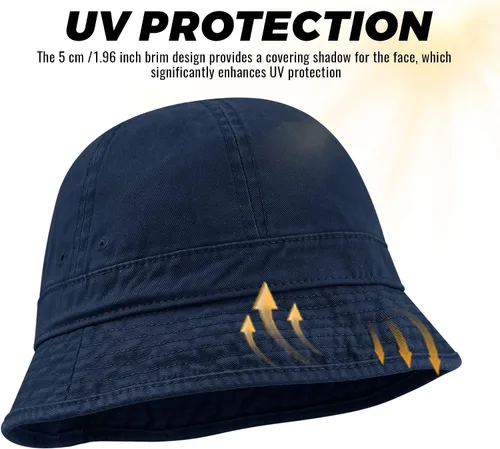 Vista 13 de Clakllie Sombreros de pescador para mujeres y hombres, sombrero de sol de algodón lavado, gorra de pesca, senderismo, plegable, para verano, al aire