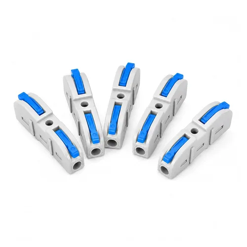 Vista 16 de Nineleaf Conectores de cable, conectores de cable eléctrico rápido de empuje, 32A 600 voltios, empalmes en línea de 2/3 circuitos, 28 a 12 awg, 2