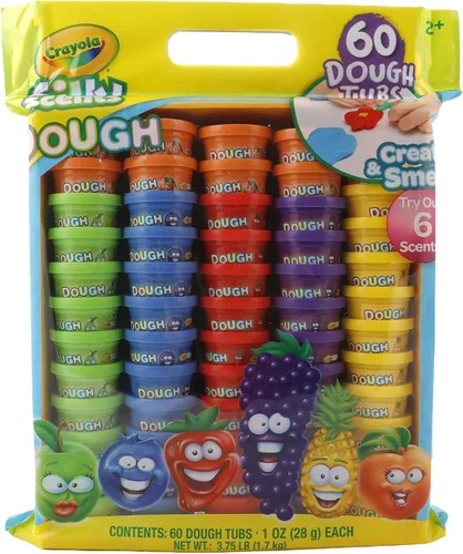 Vista 2 de Crayola Silly Scents Masa de 60 unidades x 1 oz, regalos del día de Pascua y recuerdos de fiesta, juguetes para niños para bolsas de recuerdos