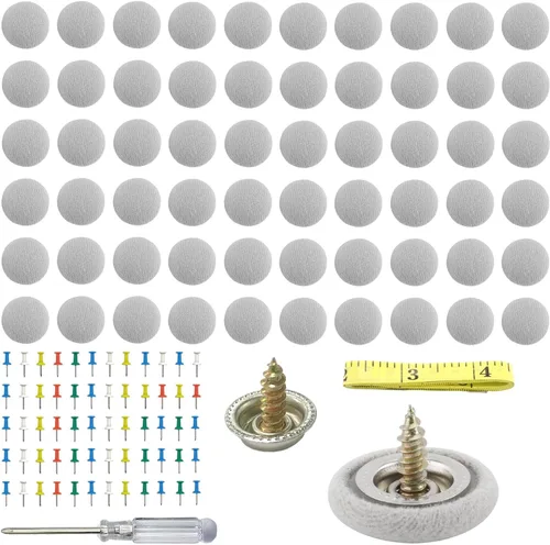 Vista 11 de Dickno 60 piezas de kit de reparación para techo de coche, remaches de presión para techo de coche con herramienta de instalación, hebilla