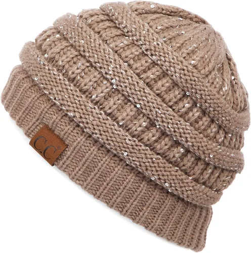 Vista 373 de C.C Trendy Warm Chunky Soft Stretch Cable Knit Beanie