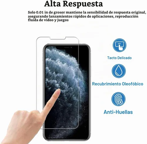 Vista 6 de Marco de fácil alineación diseñado para iPhone11 Pro/iPhone Xs/iPhone X Película protectora de pantalla de vidrio templado, paquete de 2