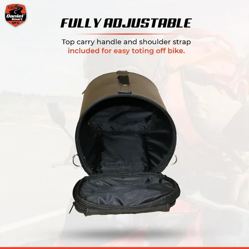 Vista 6 de Daniel Smart - Bolsa enrollable para motocicleta con múltiples bolsillos, asegura tu equipaje y cosas con facilidad, incluye cubierta de lluvia