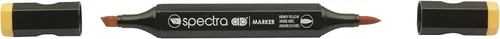 Vista 19 de AD Marker Chartpak Spectra, Tri-Nib y cepillo de doble punta, rojo ladrillo, 1 cada uno (S033AD)