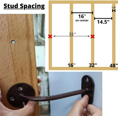 Vista 8 de Barras de Pared Suecas en Escalera para Niños y Adultos, hechas de Madera de Haya Sólida, Resisten Cargas hasta 400 kg, con Barra de Dominada
