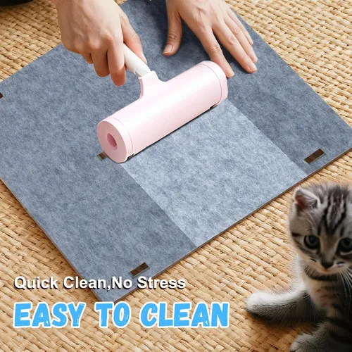 Vista 4 de Casa desmontable de 2 plantas para gatos de interior, camas cubiertas y muebles con acolchado lavable, bonito condominio moderno para mascotas