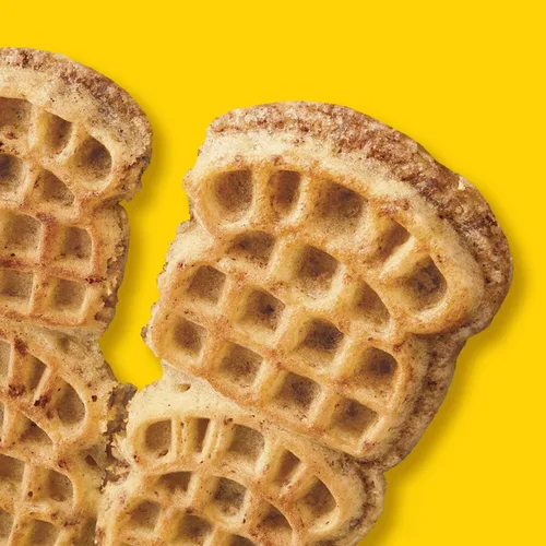 Vista 4 de Eggo Minis - Gofres de tostadas de canela, comida para el desayuno, desayuno congelado, 10 gofres (congelado)