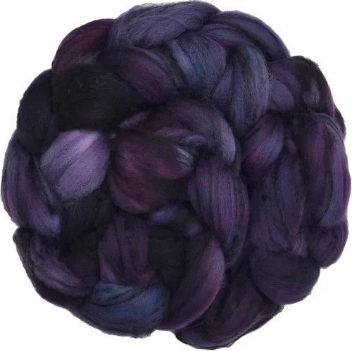 Vista 15 de Teñido a mano Superfino Merino Tencel Roving para hilar y fieltro. Albaricoque 1oz