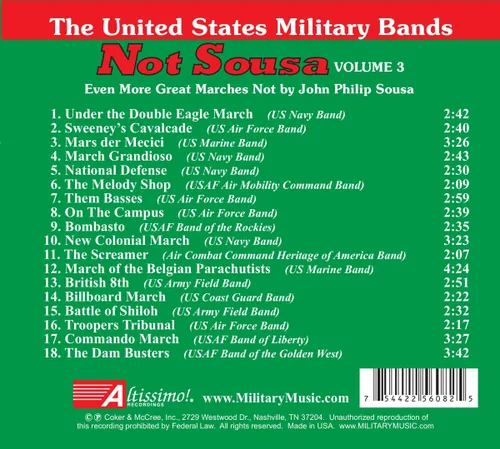 Vista 2 de Not Sousa, Vol. 3 Even More Great Marches Not by John Philip Sousa