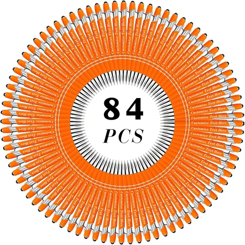 Vista 69 de Bolígrafos personalizados a granel con punta de lápiz capacitivo, 12 bolígrafos personalizados con logotipo de mensaje con nombre, bolígrafos