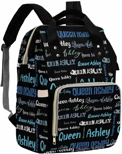 Vista 14 de Artsadd Bolsos para pañales personalizados con nombre, mochila monograma, regalos para baby shower, pattern 01, Tamaño único, Mochilas Daypack