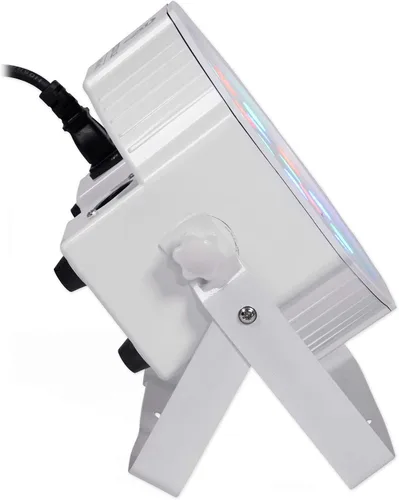 Vista 4 de (10) Rockville RockPAR50 LED RGB Compact Par Can DJ/Club/Stage DMX Luz de lavado - Blanco