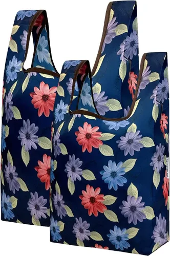 Vista 6 de Wrapables JoliBag Collection - Bolsa de compras reutilizable (juego de 2)