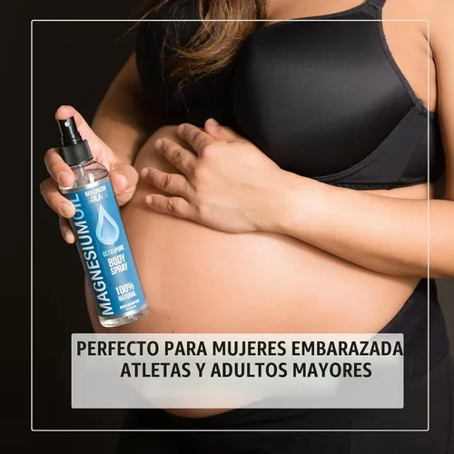 Vista 3 de Spray de aceite de magnesio puro, 100% natural de magnesio, procedente del mar muerto, 8 onzas