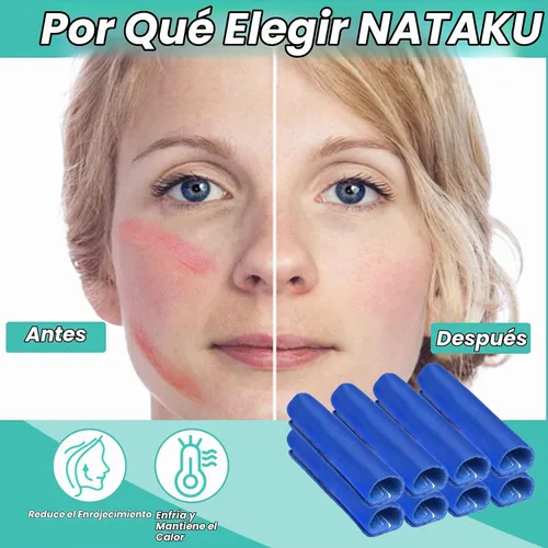 Vista 7 de NATAKU - Paquete de 8 fundas para correas CPAP de satén, cojines de máscara Azul marino