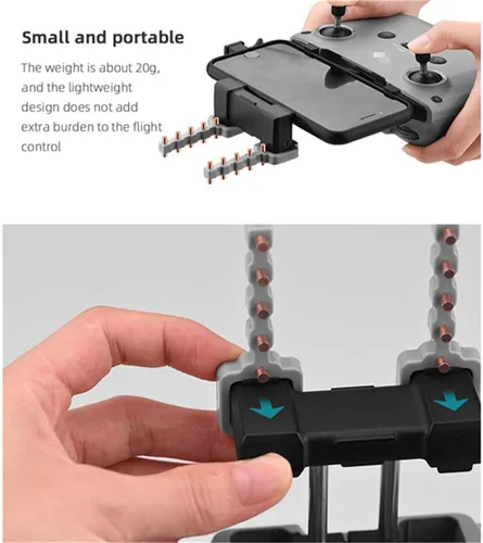 Vista 6 de Control remoto para drones 5.8G Yagi Antena Amplificador de señal Extensor de rango para DJI Mavic 3 / Mini 3 Pro/Air 2 / Air 2S / Mini 2 RC-N1 sin