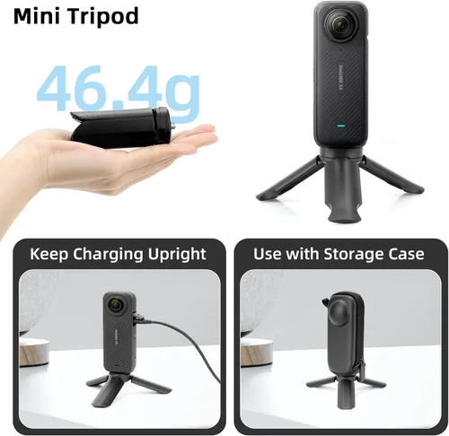Vista 4 de Kit de accesorios de protección compatible con Insta360 X4, incluye funda protectora de carcasa dura, funda protectora de silicona, película