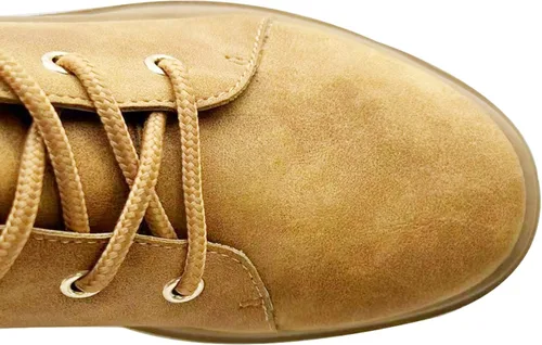 Vista 6 de ICHIGO Botas de senderismo para mujer con cremallera lateral y cordones para invierno