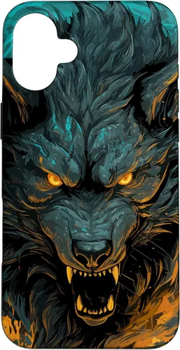 Vista 23 de Fenrir Wolf - Funda para iPhone 17, diseño de mitología nórdica
