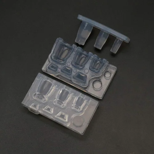 Vista 7 de DIY 3D botella de vidrio resina molde taza taza simulado comida mini pastel molde de silicona