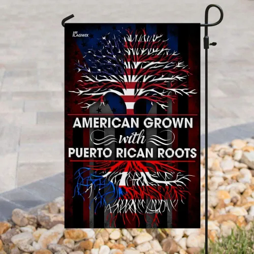 Vista 9 de Banderas de Puerto Rico – Bandera estadounidense puertorriqueña – Bandera de jardín de 12 x 18 pulgadas, decoración para exteriores, lona resistente