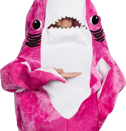 Vista 6 de Traje de tiburón izquierdo, disfraz de Halloween, mascota bailarina para cosplay