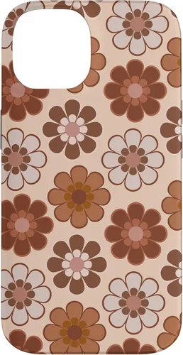 Vista 4 de 70s Retro Floral Pattern in Brown, Tan and Camel Case for iPhone 17