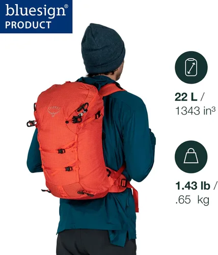 Vista 2 de Osprey Mutant - Mochila de escalada (22 litros), color azul