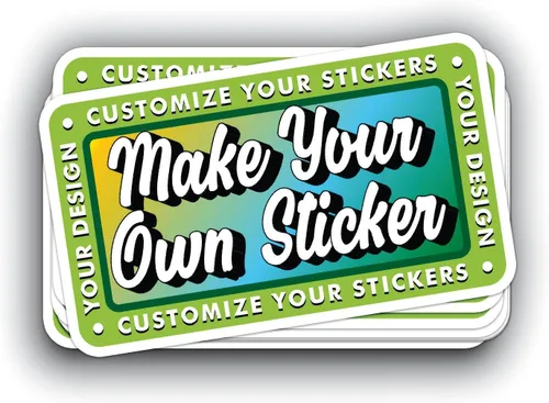 Vista 9 de VulgrCo Calcomanías personalizadas de corte individual, divertidas, negocios, bodas, cumpleaños, regalos, impermeables, respuesta rápida, resistente