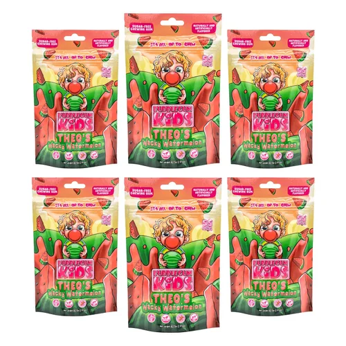 Vista 18 de Bubblegum Kids Hannah's Frozen Banana - Goma de mascar sin azúcar Relleno de calcetines, dulces navideños, recuerdos de fiesta, goma de mascar sin