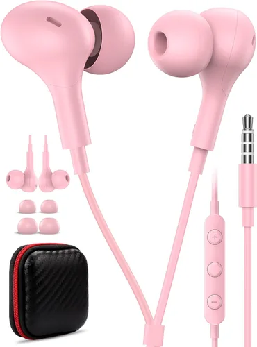 Vista 12 de Auriculares con cable de 0.1 in con micrófono para MacBook/Chormebook PC Negro