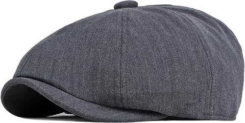 Vista 8 de DIYDECAL Gorra de Newsboy para hombre, 8 paneles, mezcla de algodón, sombrero de golf plano Ivy Gatsby Cabbie Caqui