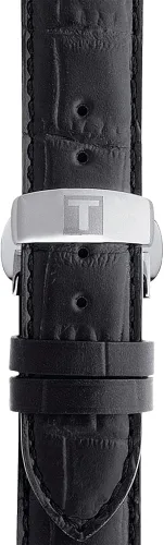 Vista 2 de Tissot - Reloj automático con correa de piel, color negro, 19 (modelo T852013405)